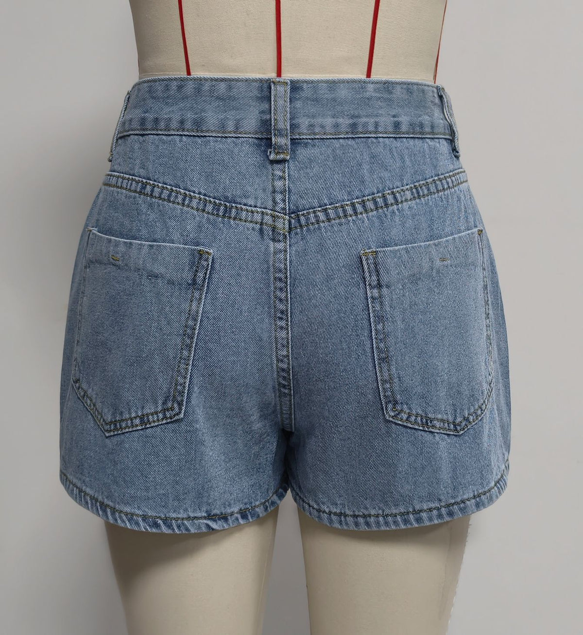 Irregular Asymmetric Stomach Blanket Denim Skirted Skirt