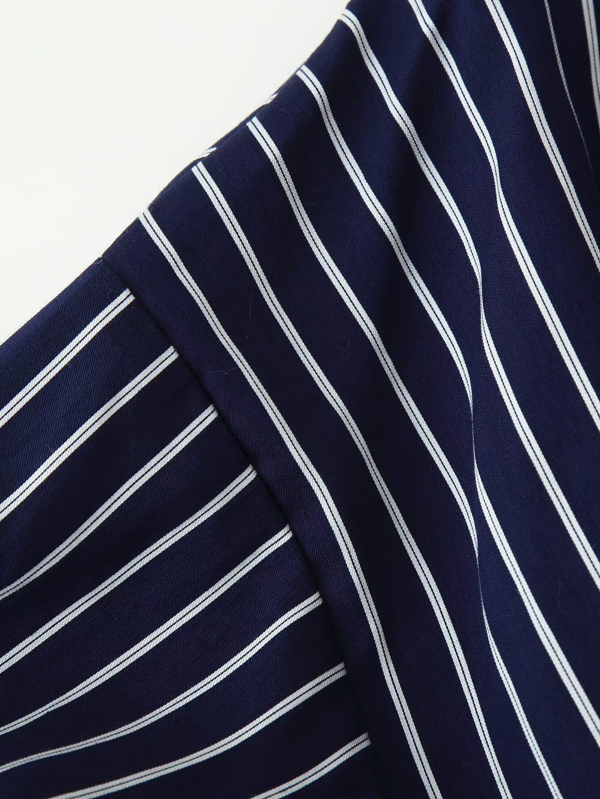 Women's Half Sleeve Polo Collar Stripes Dress