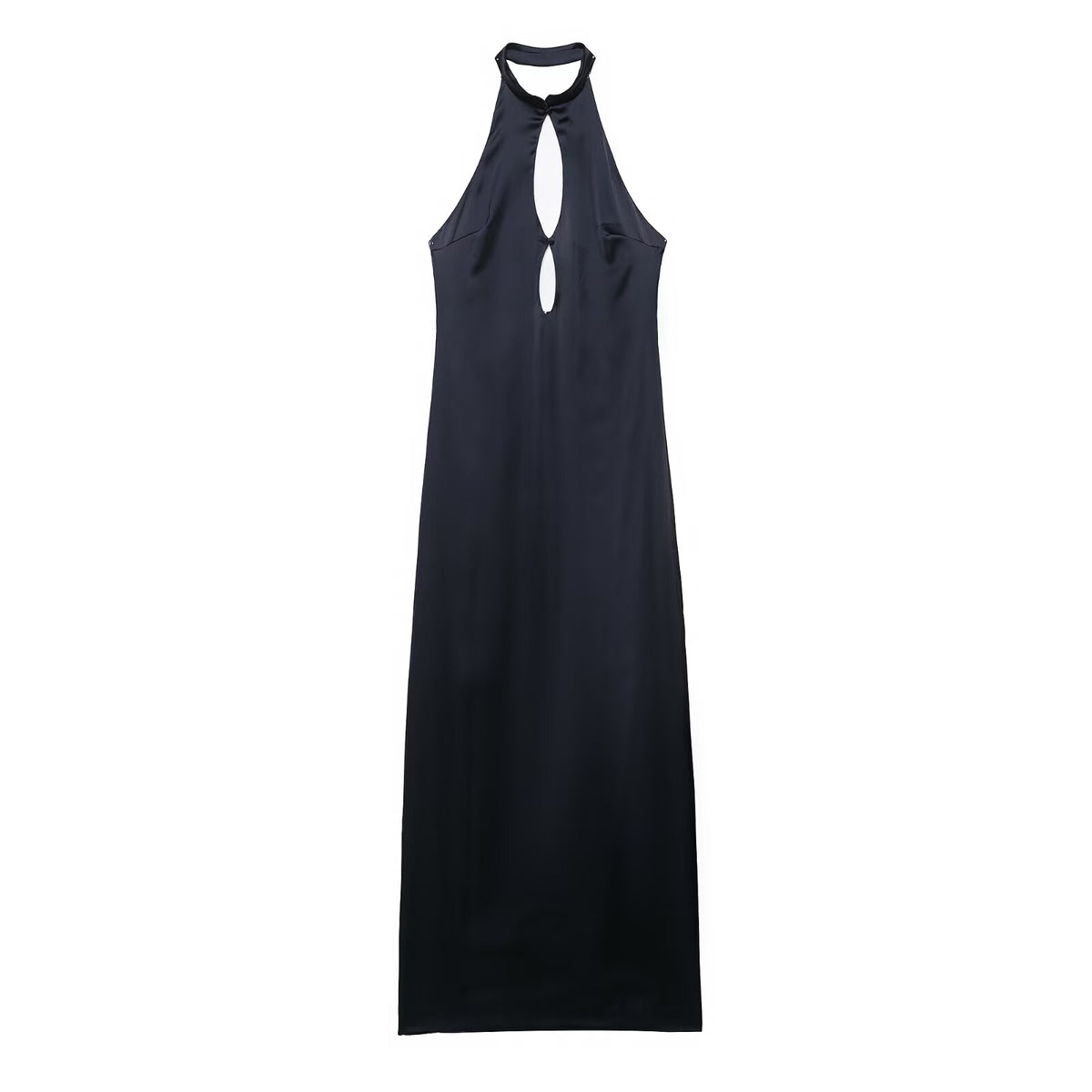 Dark Blue Halter Dress