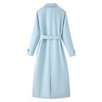 French Collared Breasted Waistband Trench