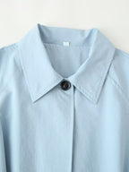 French Collared Breasted Waistband Trench