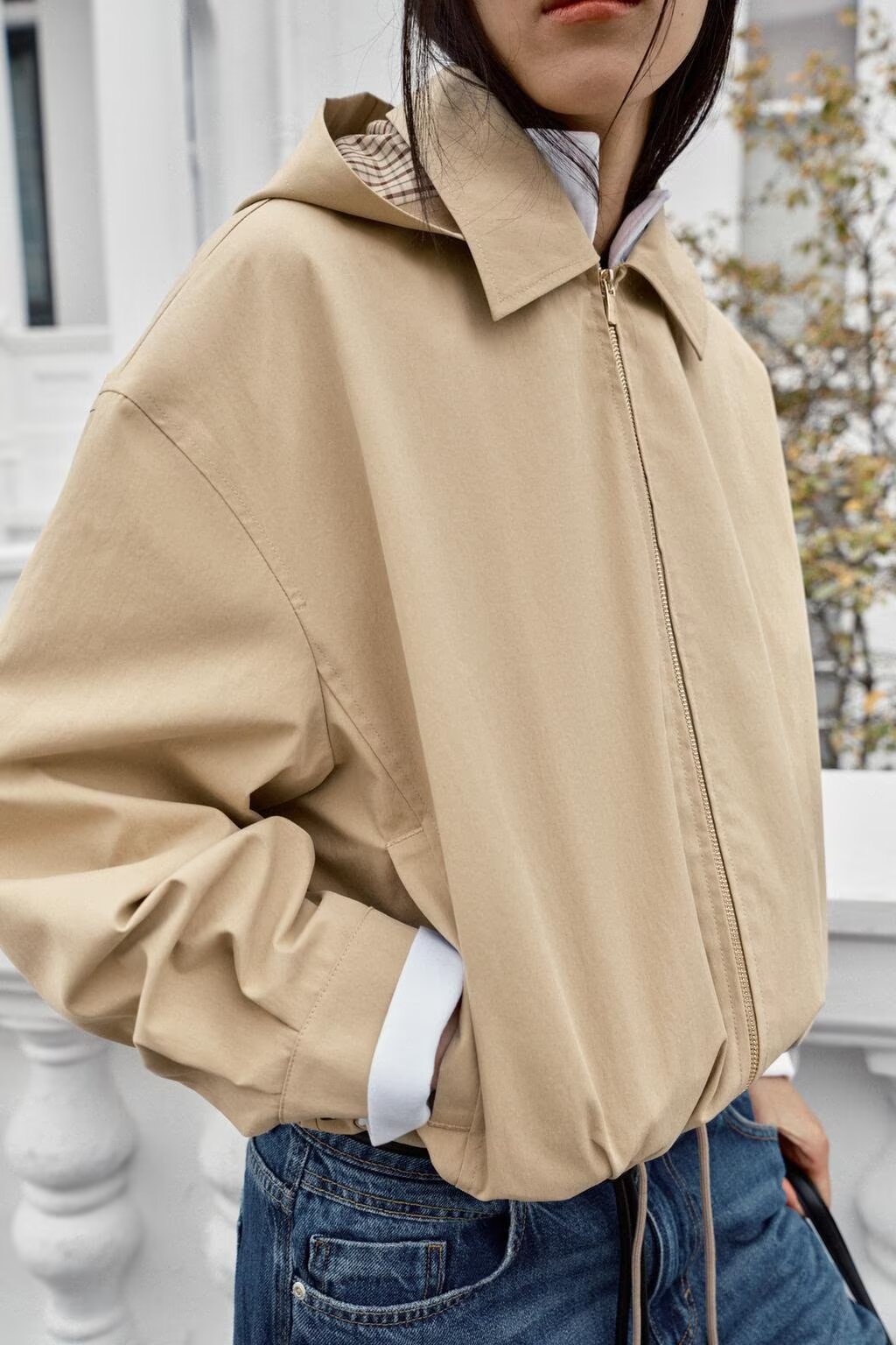Zipper Khaki Anorak