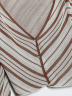 Women's French Striped Button-Front Knit Cardigan