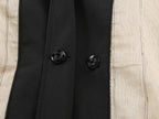 Women's Autumn Contrast Color Trim Striped Coat Wide Leg Pant Set