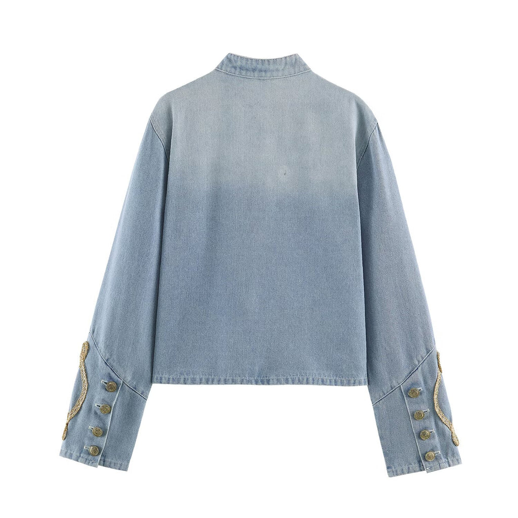 Women's Fall Long Sleeved Denim Jacket