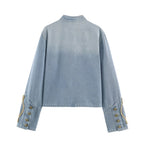Women's Fall Long Sleeved Denim Jacket