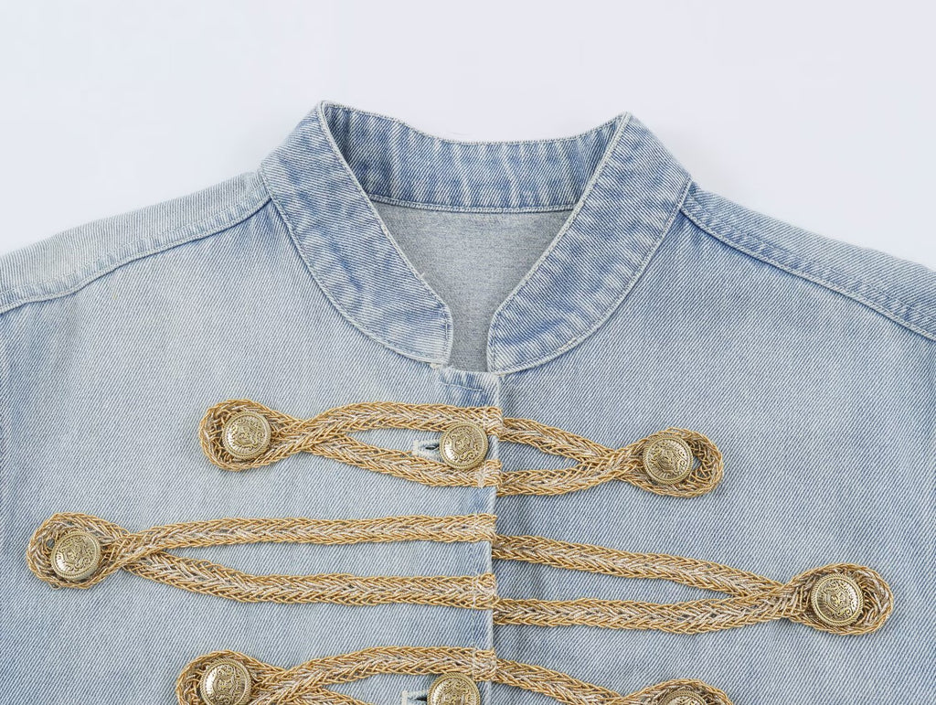 Women's Fall Long Sleeved Denim Jacket