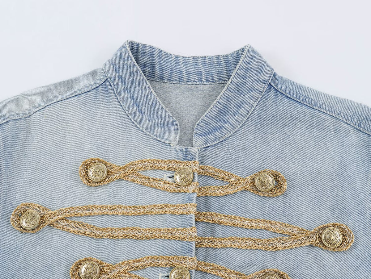 Women's Fall Long Sleeved Denim Jacket