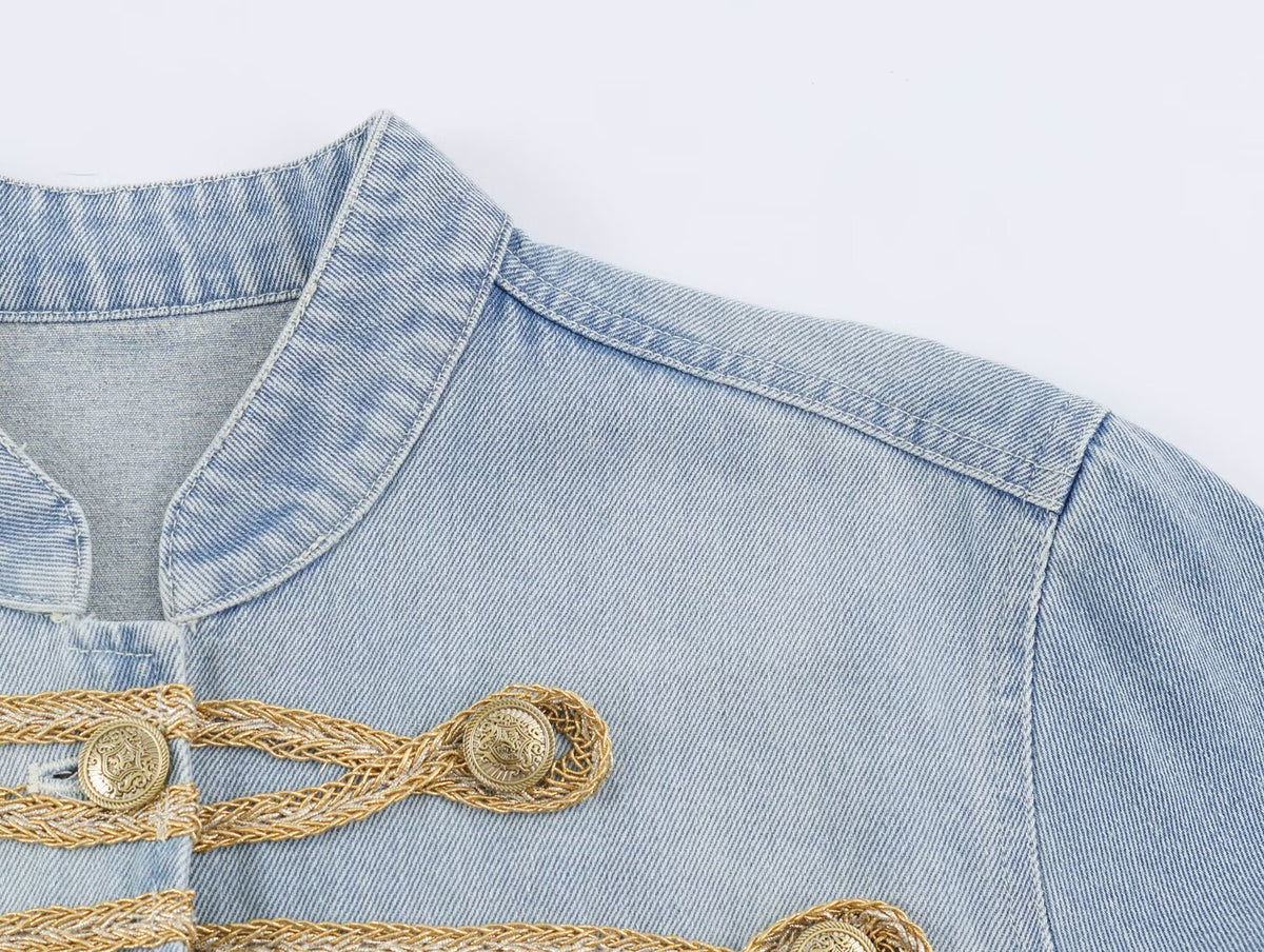 Women's Fall Long Sleeved Denim Jacket