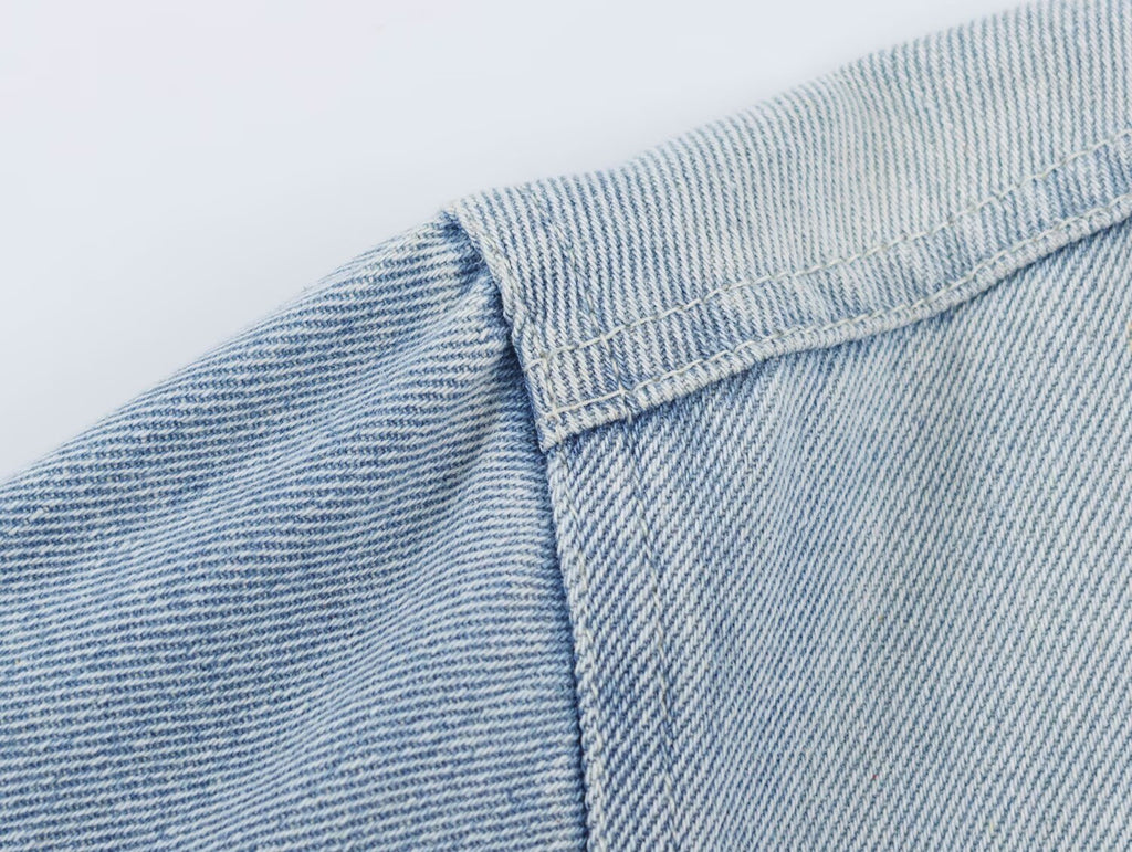 Women's Fall Long Sleeved Denim Jacket