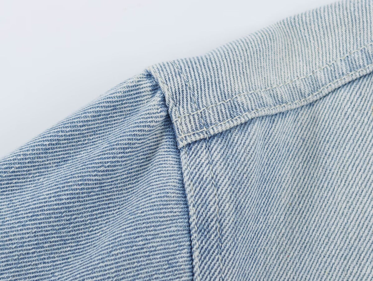Women's Fall Long Sleeved Denim Jacket