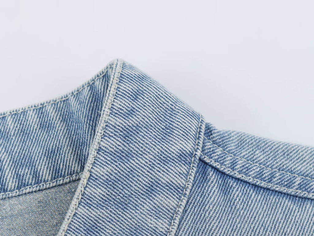 Women's Fall Long Sleeved Denim Jacket