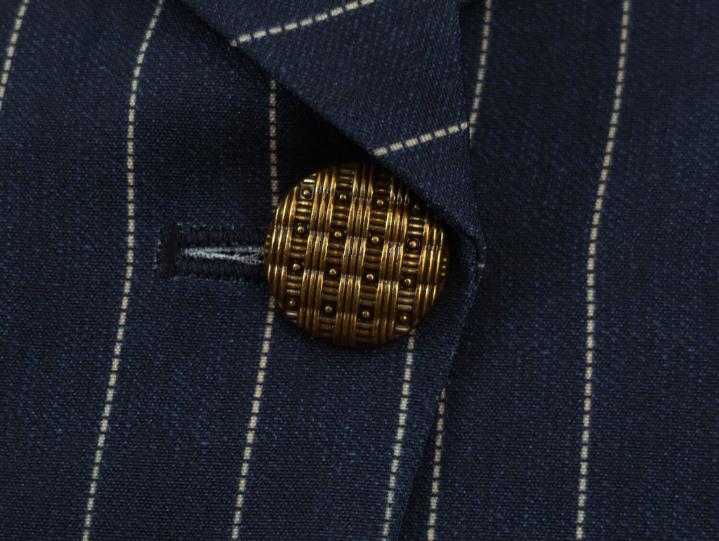 Autumn Striped Collared Asymmetric Blazer