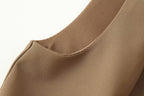Women's Decorated Row Button Cropped Short Hem Vest Top