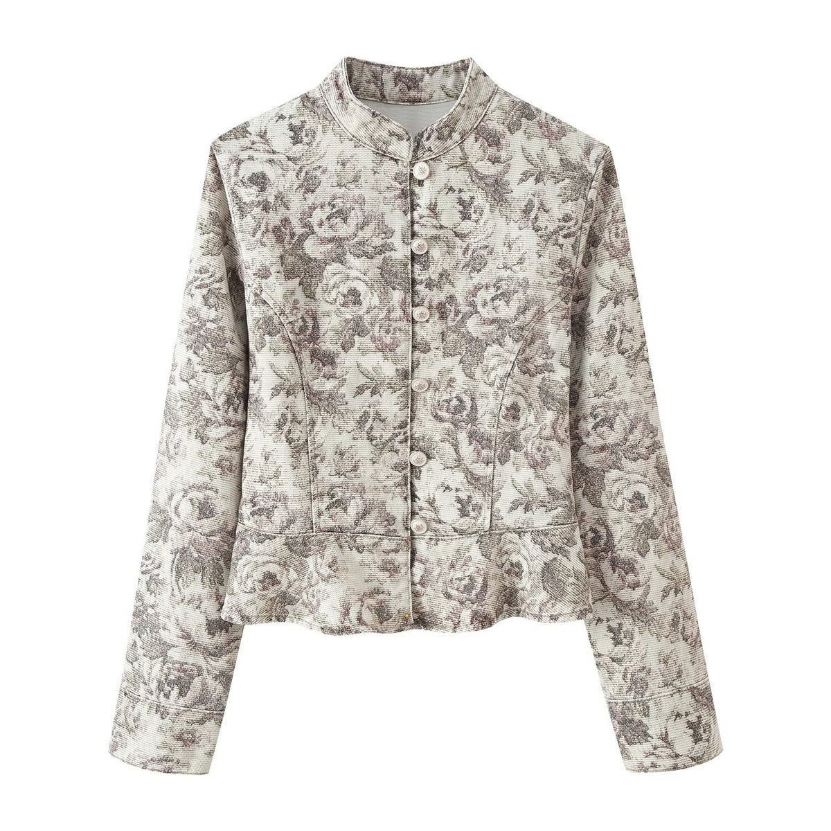 's Funky Floral Print Gram Coat