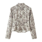 's Funky Floral Print Gram Coat