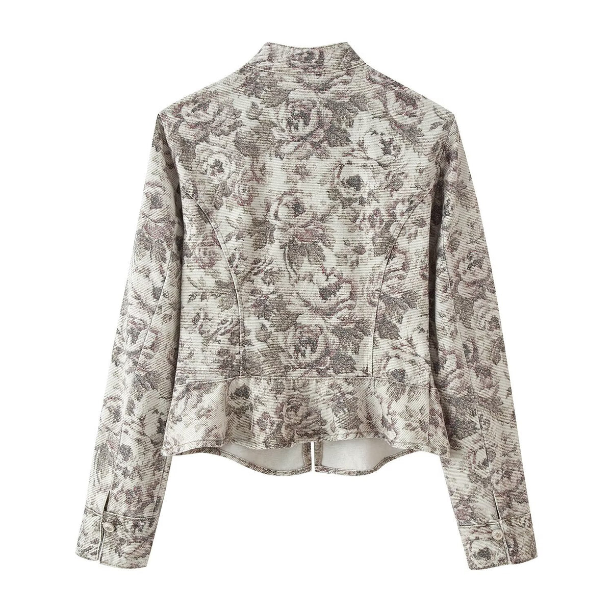 's Funky Floral Print Gram Coat