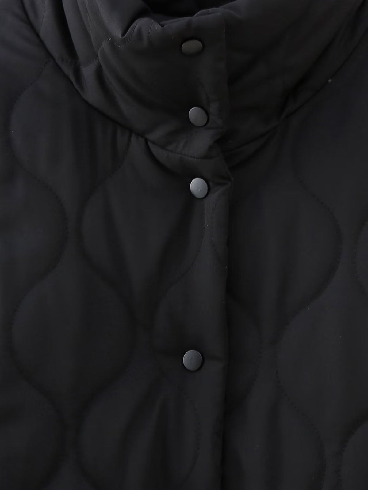 Autumn Winter Bow Pocket Decoration Stand up Collar Cotton Padded Coat