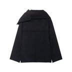 Women's Scarf-Collar Short Overcoat