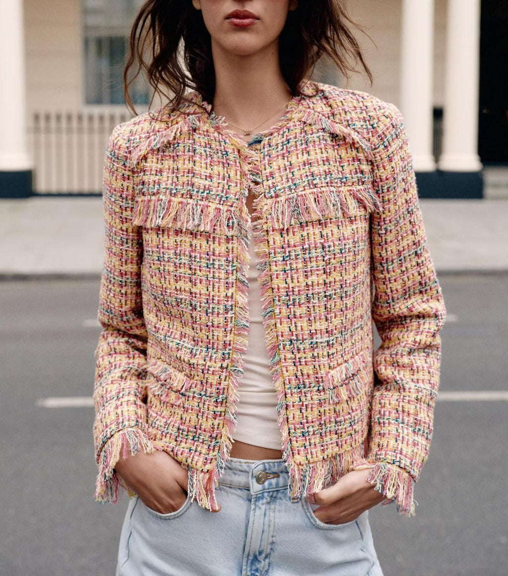 Women's Tassel Structured Jacket