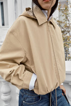 Women's Detachable-Hood Casual Jacket