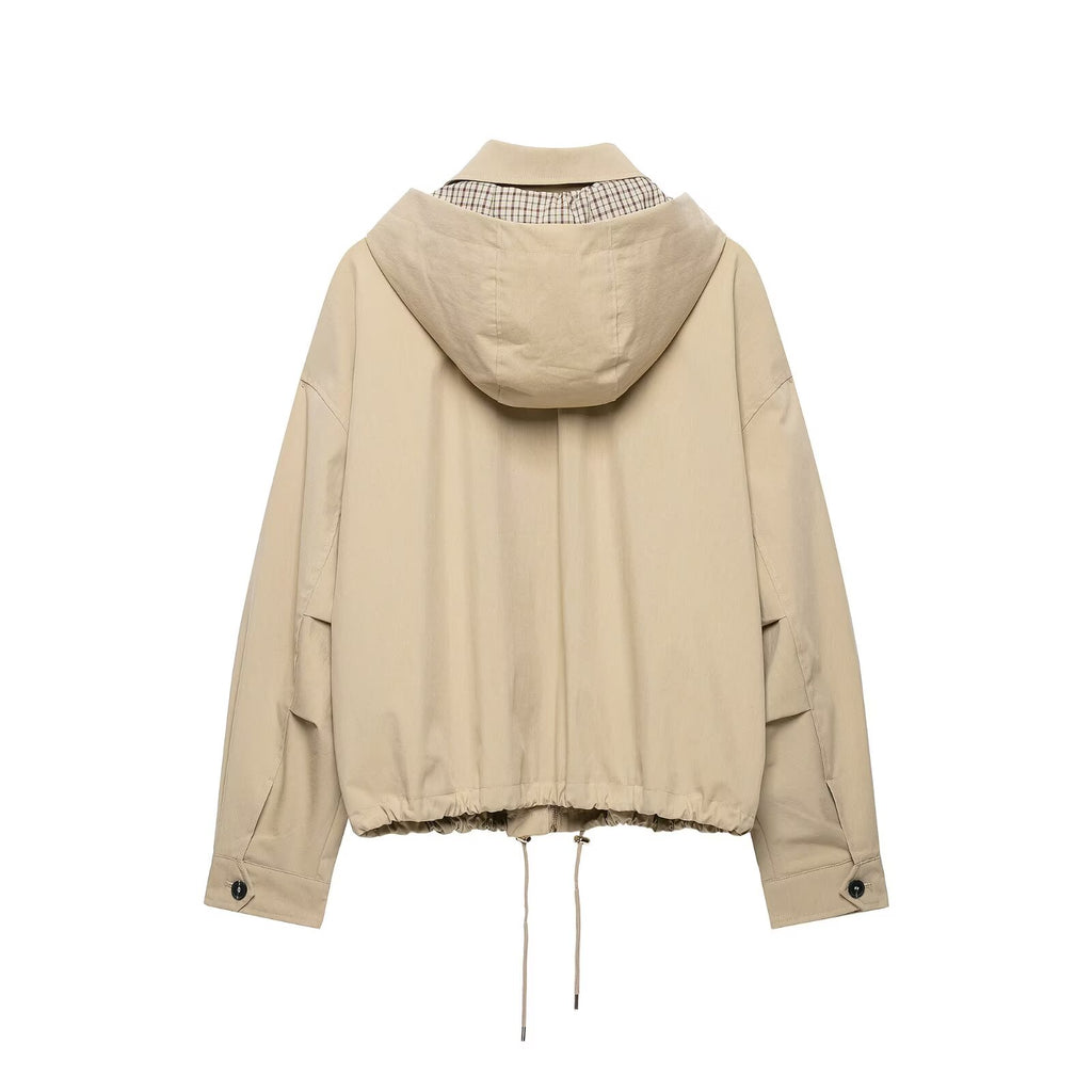 Women's Detachable-Hood Casual Jacket