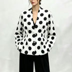 Women's Backless Polka-Dot Blazer