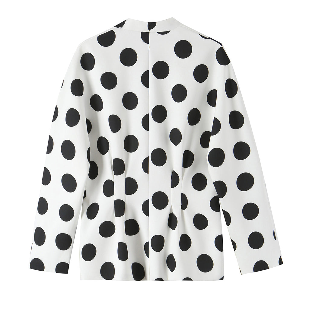 Women's Backless Polka-Dot Blazer