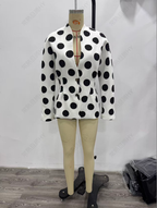 Women's Backless Polka-Dot Blazer