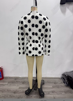 Women's Backless Polka-Dot Blazer
