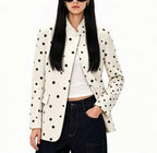 Women's Gradient Polka-Dot Blazer