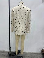 Women's Gradient Polka-Dot Blazer