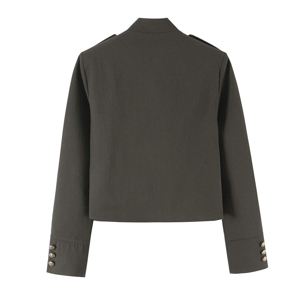 Women's Stand-Collar Cropped Coat