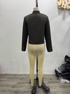 Women's Stand-Collar Cropped Coat