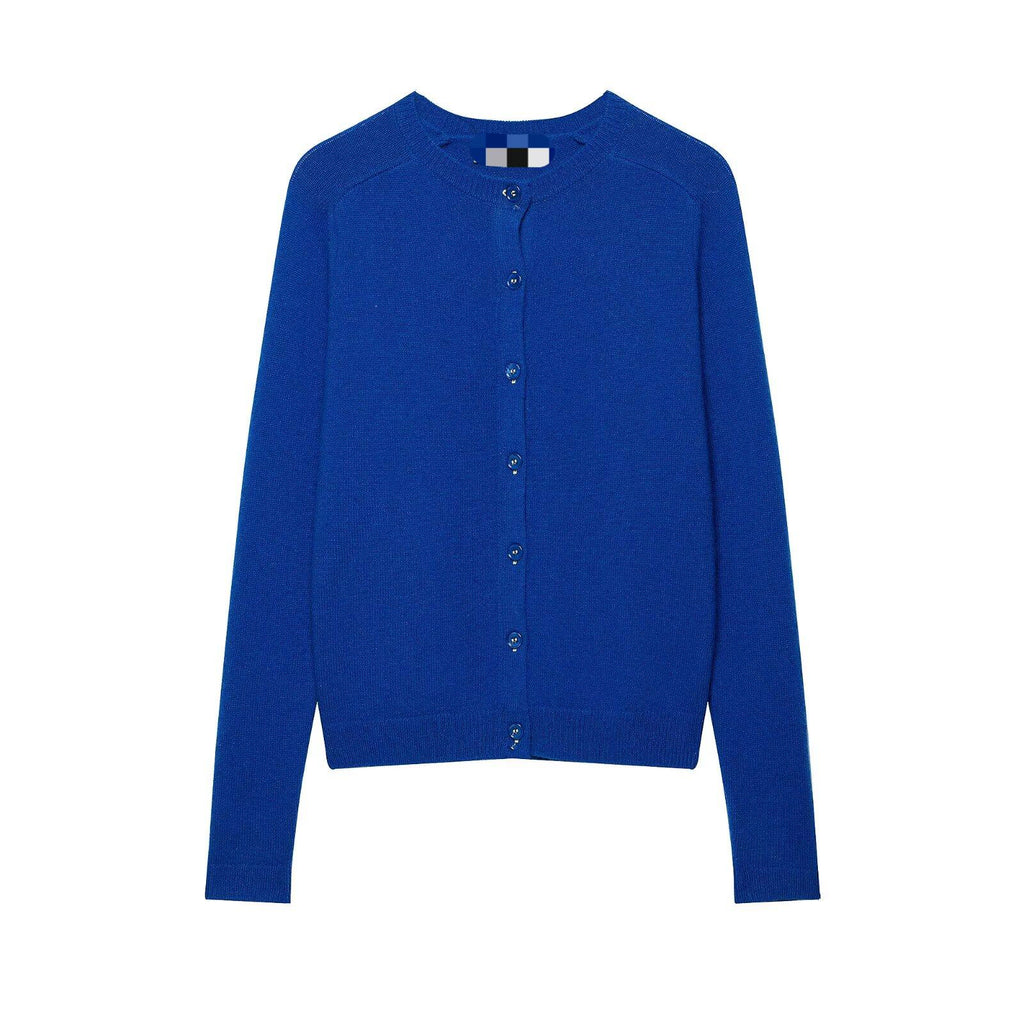Women's Long-Sleeve Crew-Neck Knit Coat