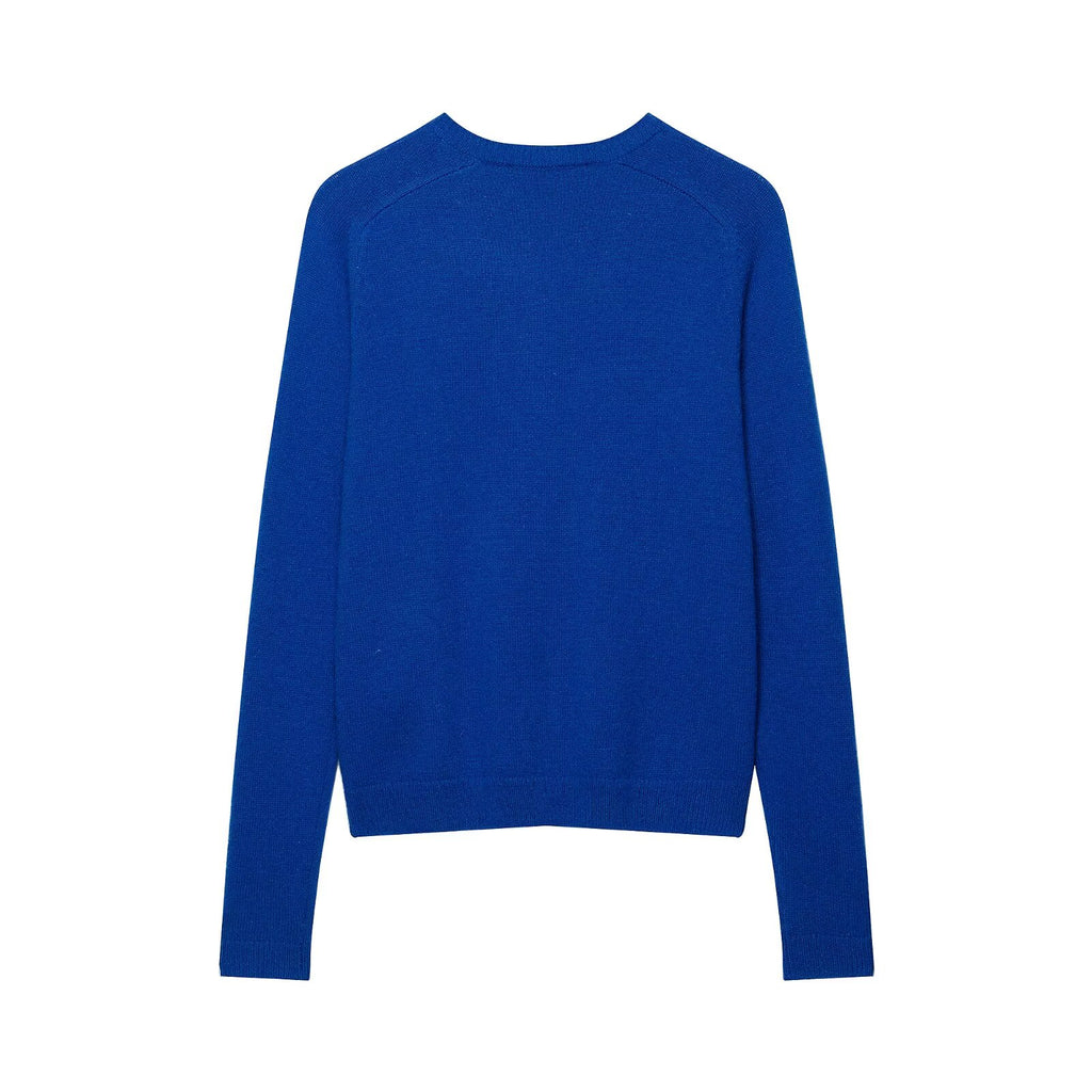 Women's Long-Sleeve Crew-Neck Knit Coat