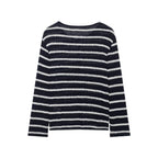 Women's Striped Button-Front Pullover