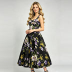 Women's Sleeveless Vacation Print Dress