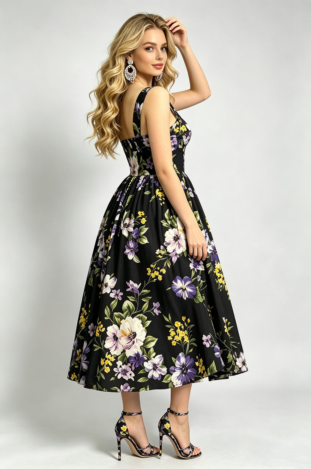 Women's Sleeveless Vacation Print Dress