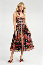 Women's Sleeveless Printed Summer Dress