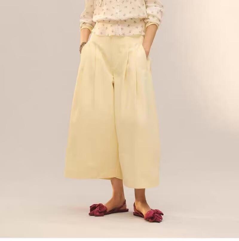 Women's High-Rise Wide-Leg Pants