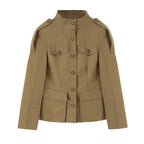 Women's Button-Detail Blazer and Shorts Set
