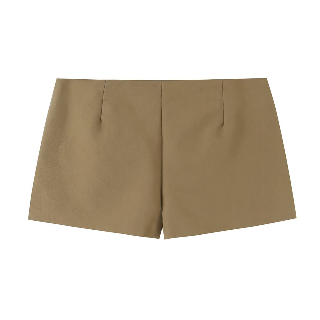 Women's Button-Detail Blazer and Shorts Set