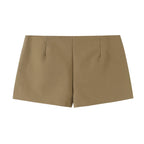 Women's Button-Detail Blazer and Shorts Set