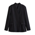 Women's Tailored Black Office Suit