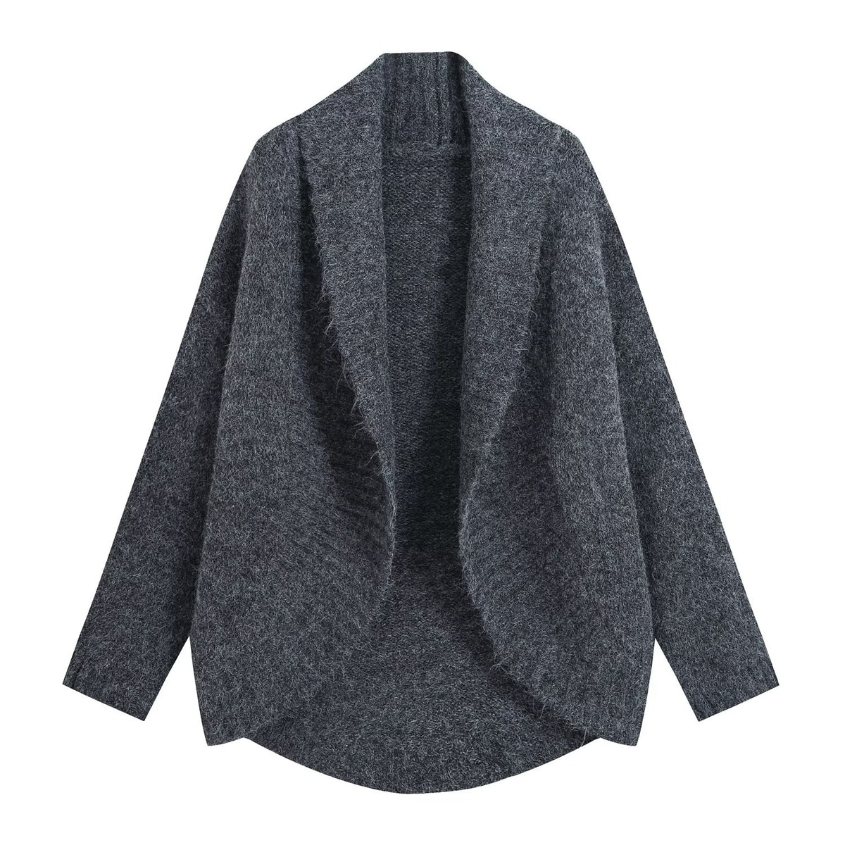 Women's Asymmetric Long-Sleeve Knit Cardigan