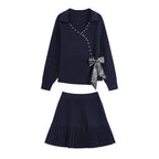 Dark Blue Two-Piece Set