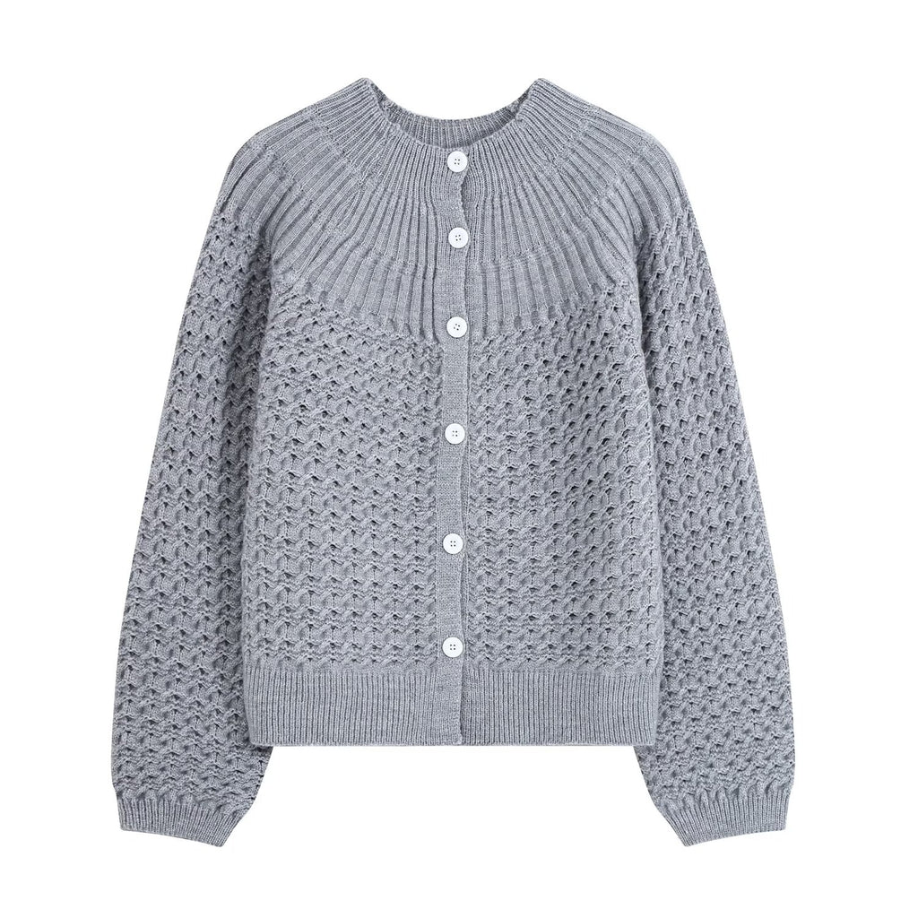 Women's Long-Sleeve Office Knit Cardigan