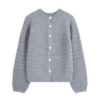 Women's Long-Sleeve Office Knit Cardigan
