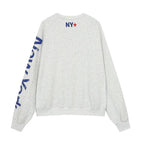 Women's Floral Print Long-Sleeve Sweatshirt